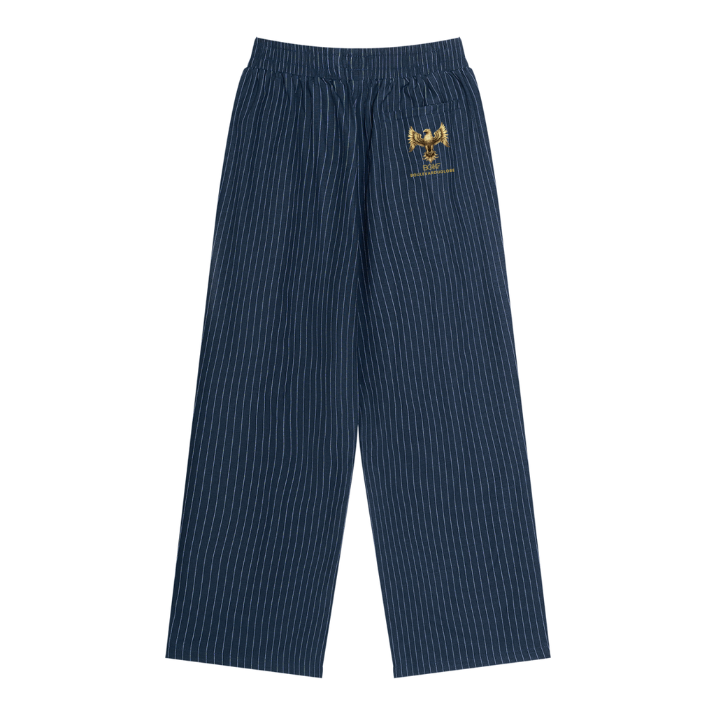Pantalon Homme rayé plissé unisexe Collection BOULEVARDUGLOBE®