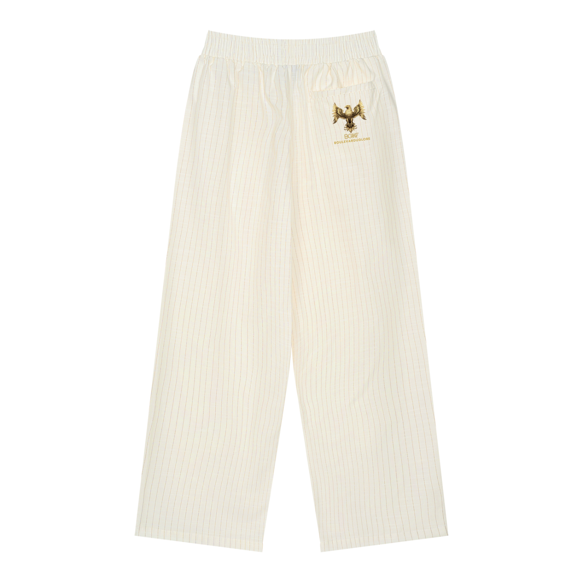 Pantalon Homme rayé plissé unisexe Collection BOULEVARDUGLOBE®